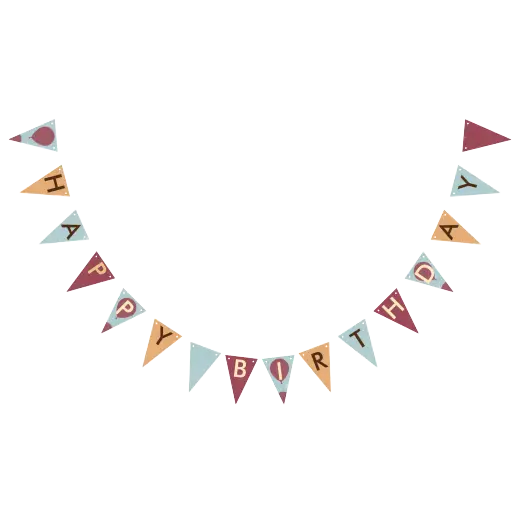 Happy Birthday Banner with Colorful Bunting