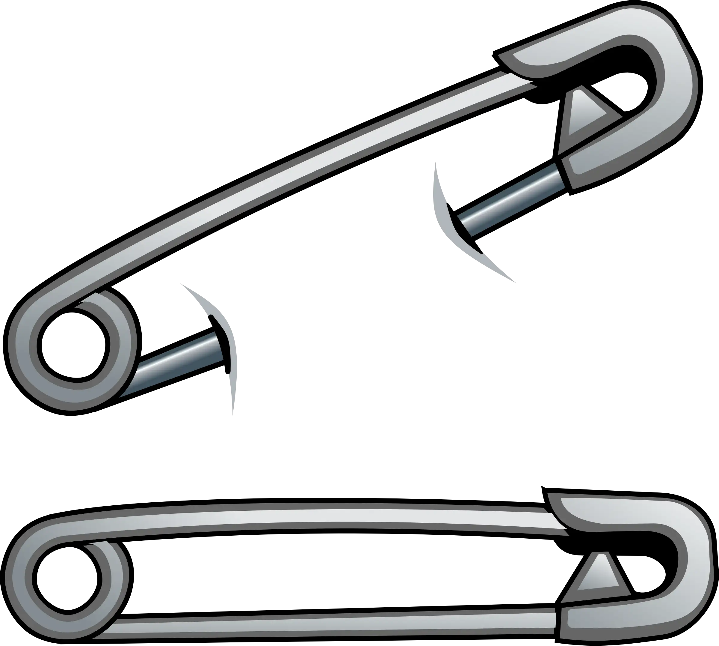 Metal Safety Pins for Sewing and Repair