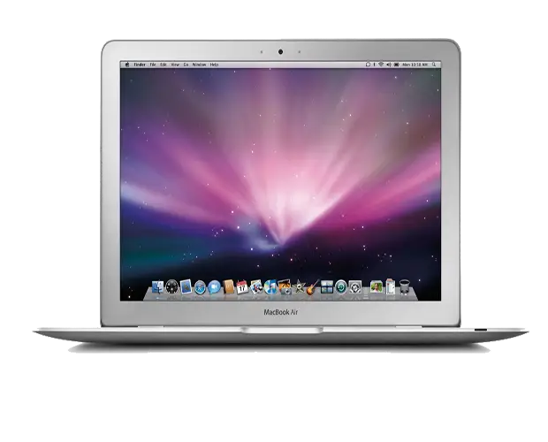 Open Laptop with Colorful Display Screen