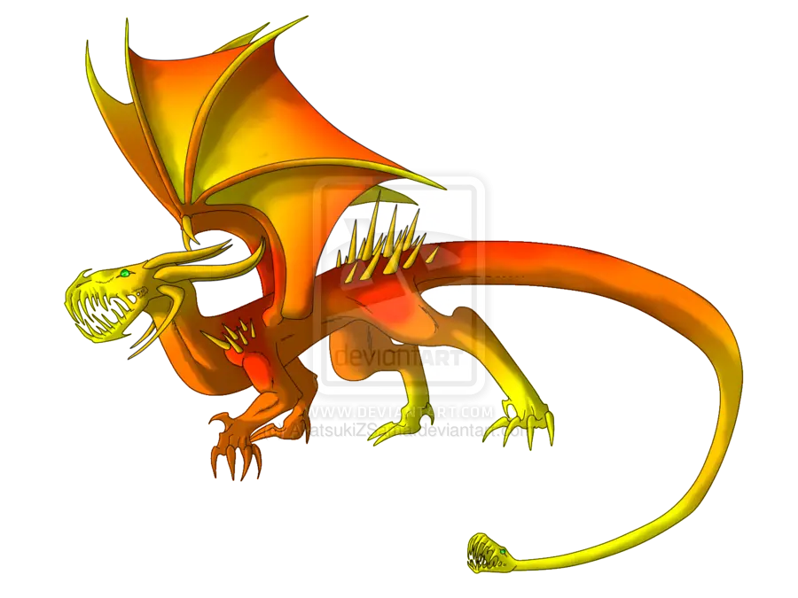 Orange and Yellow Dragon