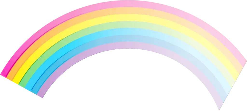Pastel Rainbow Graphic