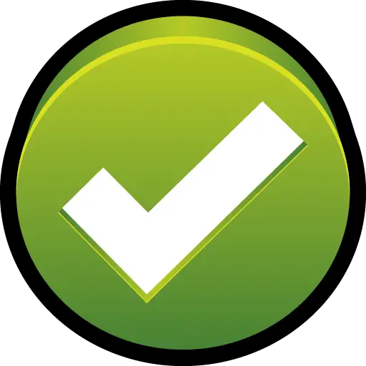 Green Checkmark Icon for Success and Approval