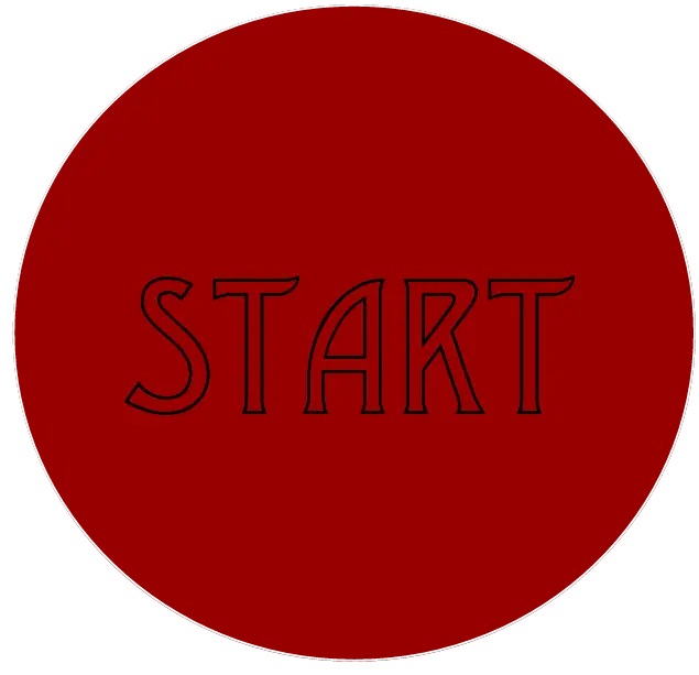 Red Start Button Icon