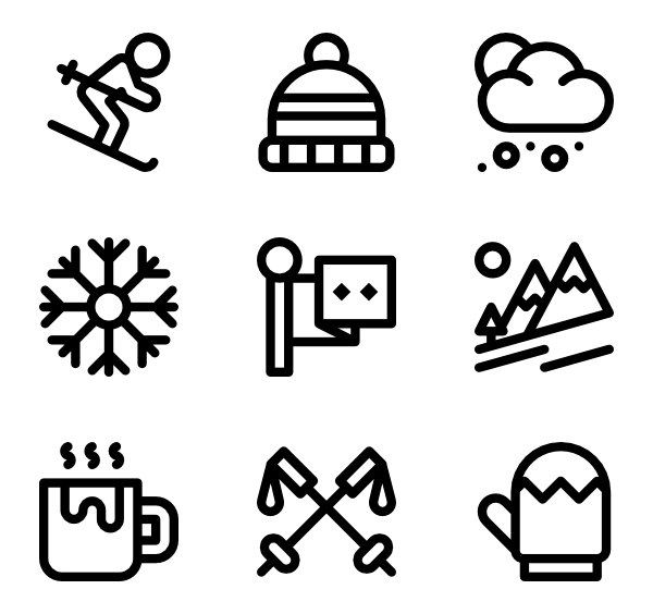Winter Activity Icons
