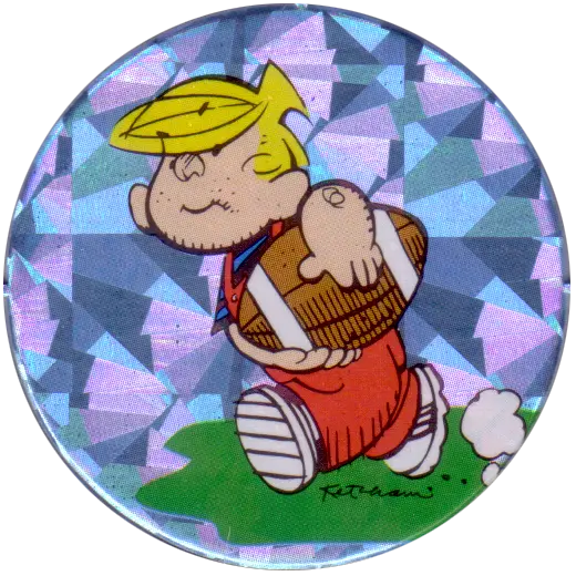 Cartoon Boy Playing Football