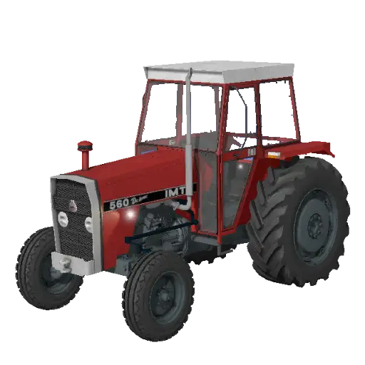 Red Tractor Used for Farming Operations
