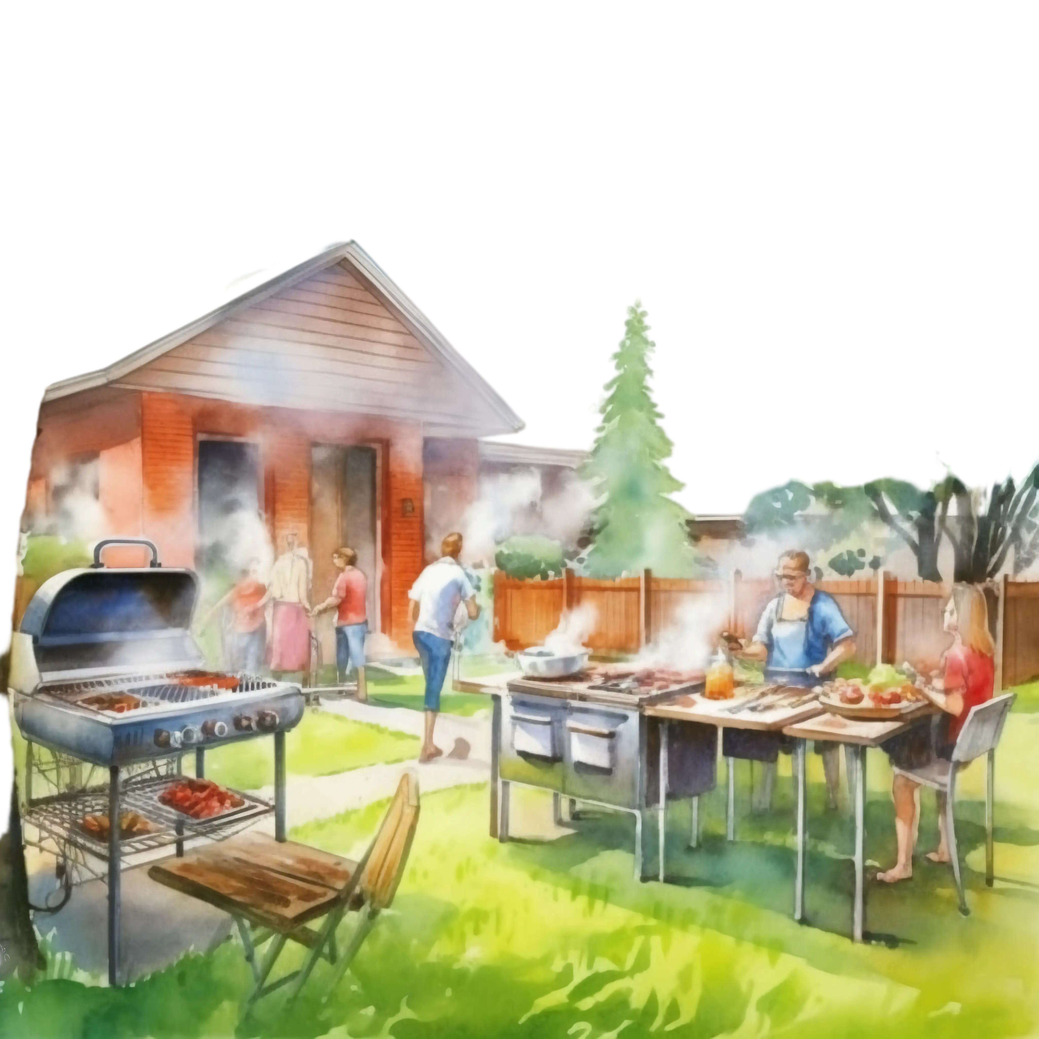 Family Backyard Barbecue Event