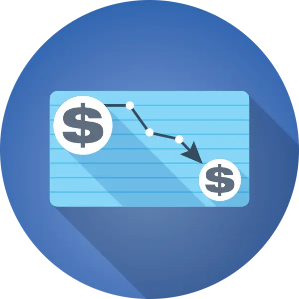 Financial Decline Chart