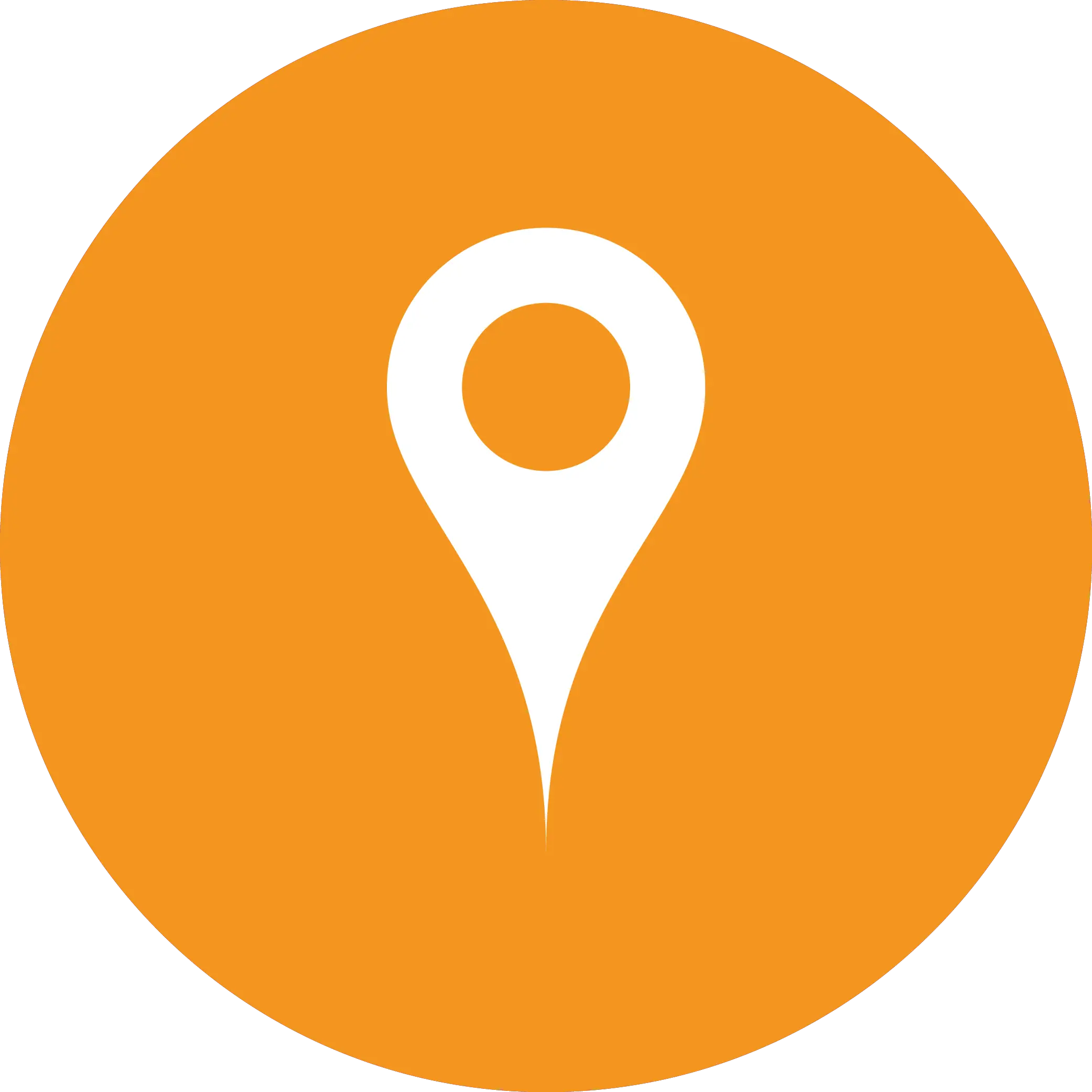 Orange Location Marker Icon