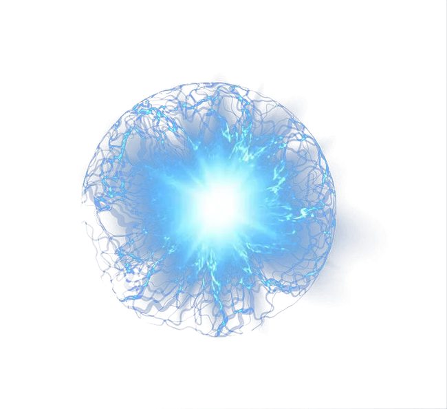 Glowing Blue Energy Ball