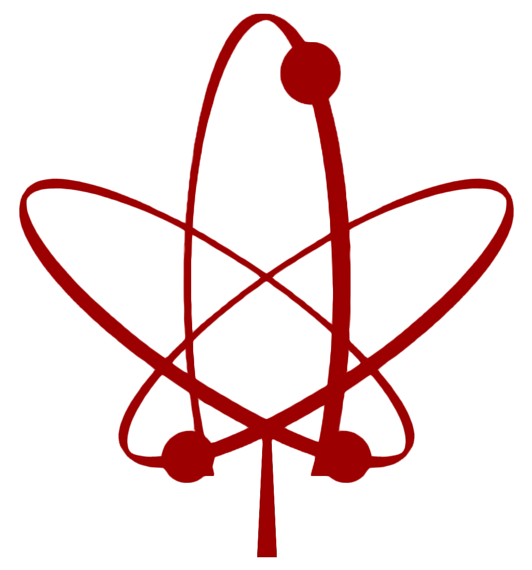 Red Atom Symbol Illustration