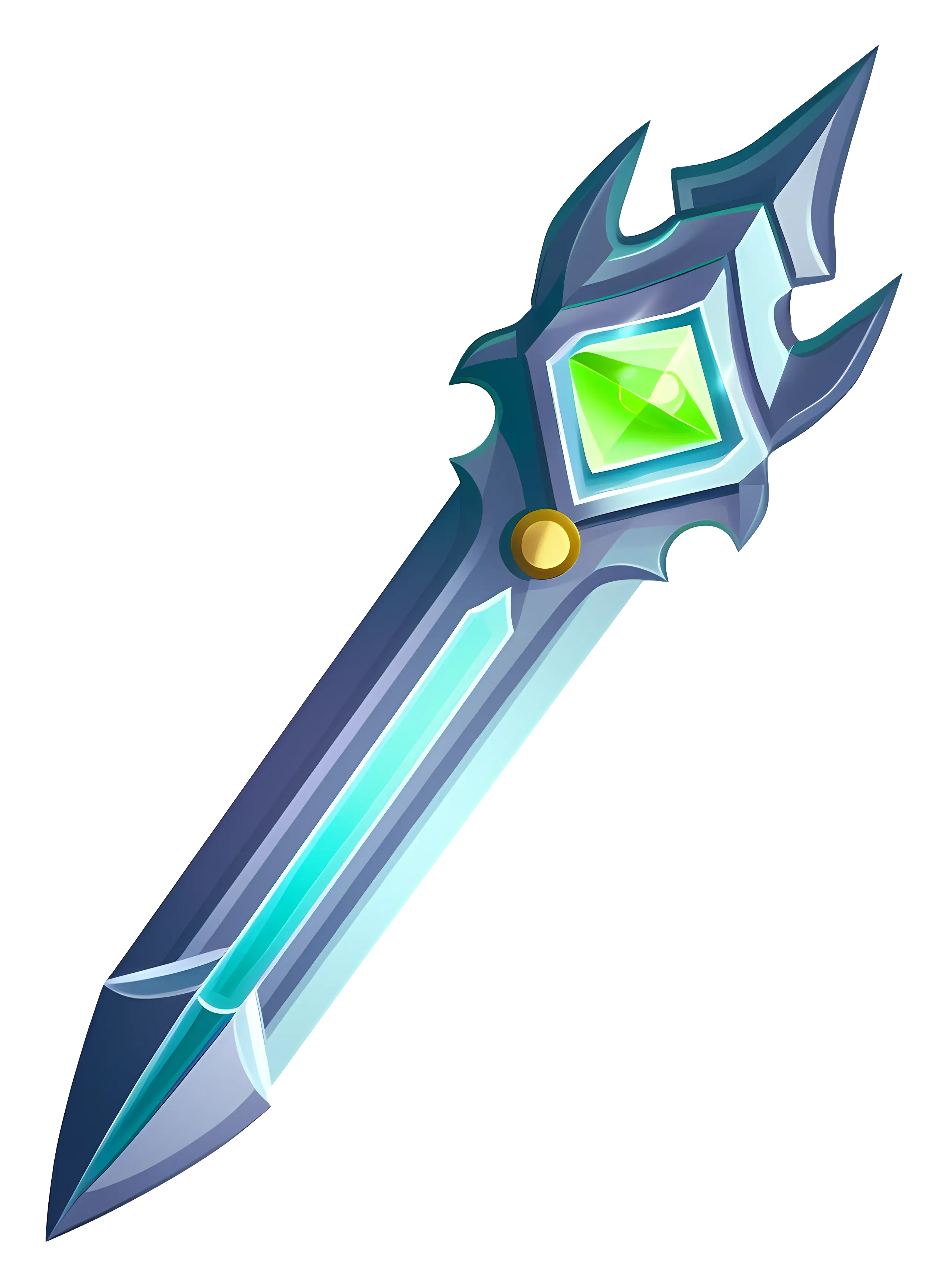 Fantasy Sword with Gemstone