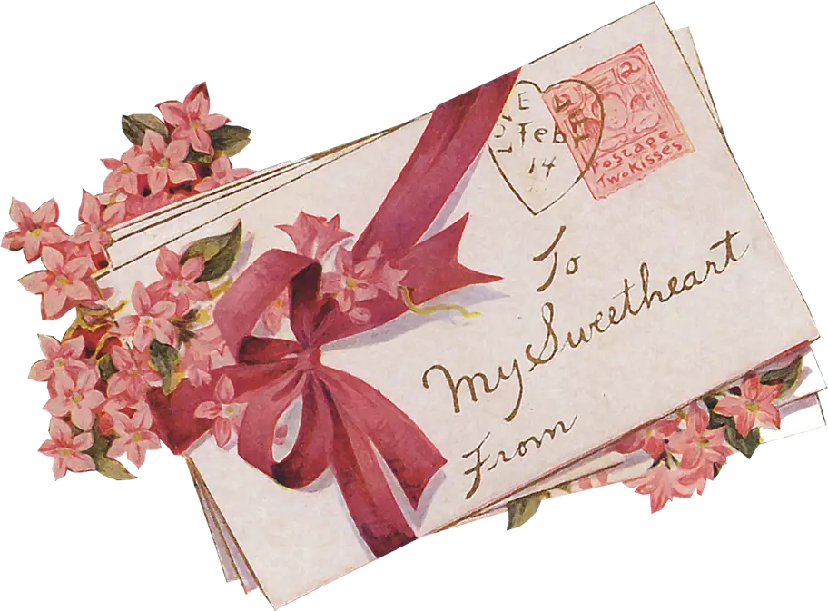 Romantic Love Letter with Ribbon