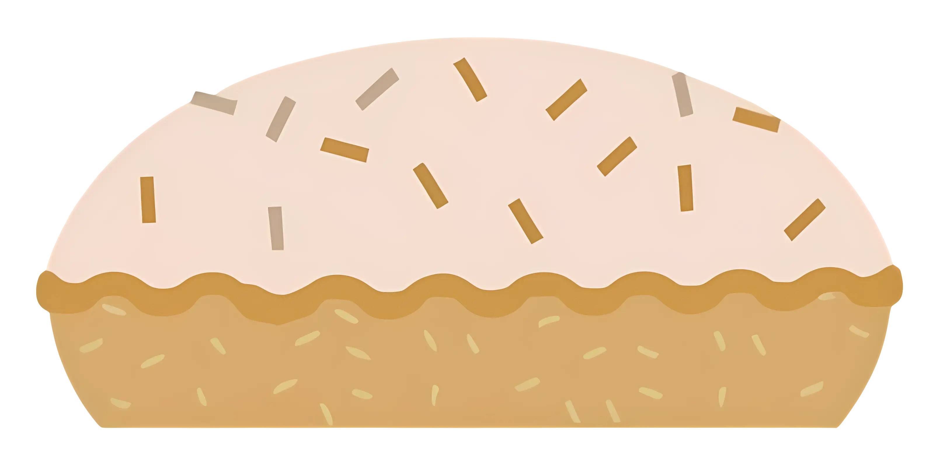 Iced Cake with Sprinkles