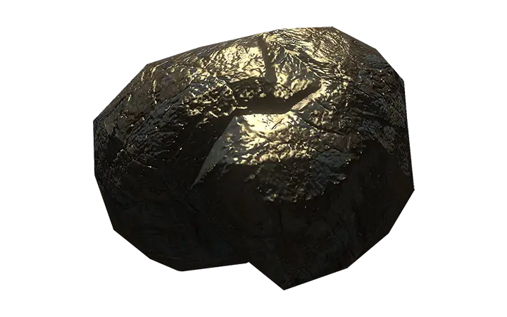 Shiny Black Rock