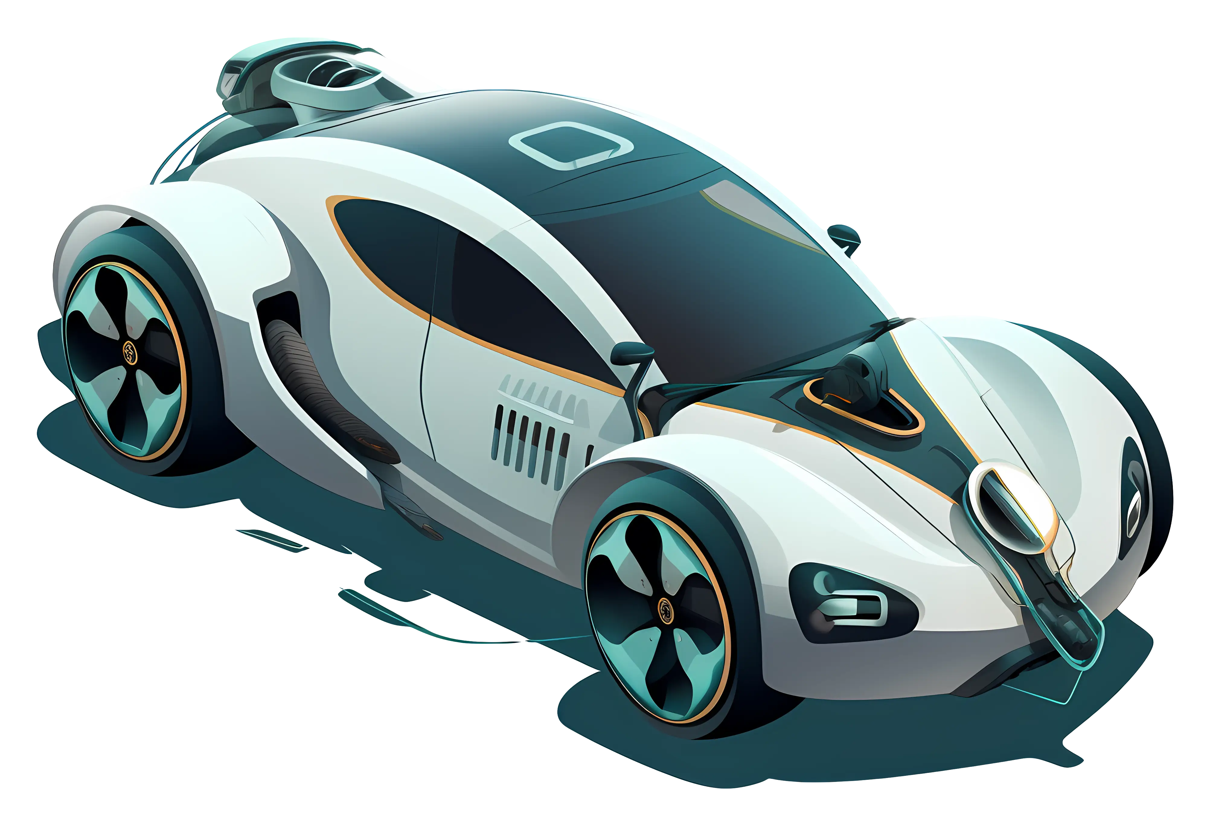 Futuristic Concept Car Design