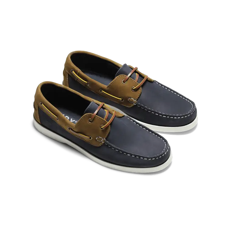 Stylish Two-Tone Leather Loafers