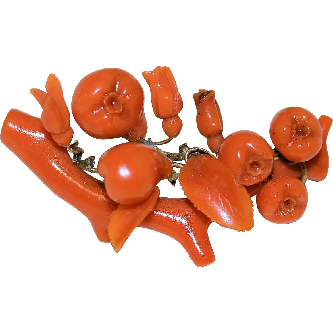 Red Coral Branch Ornament