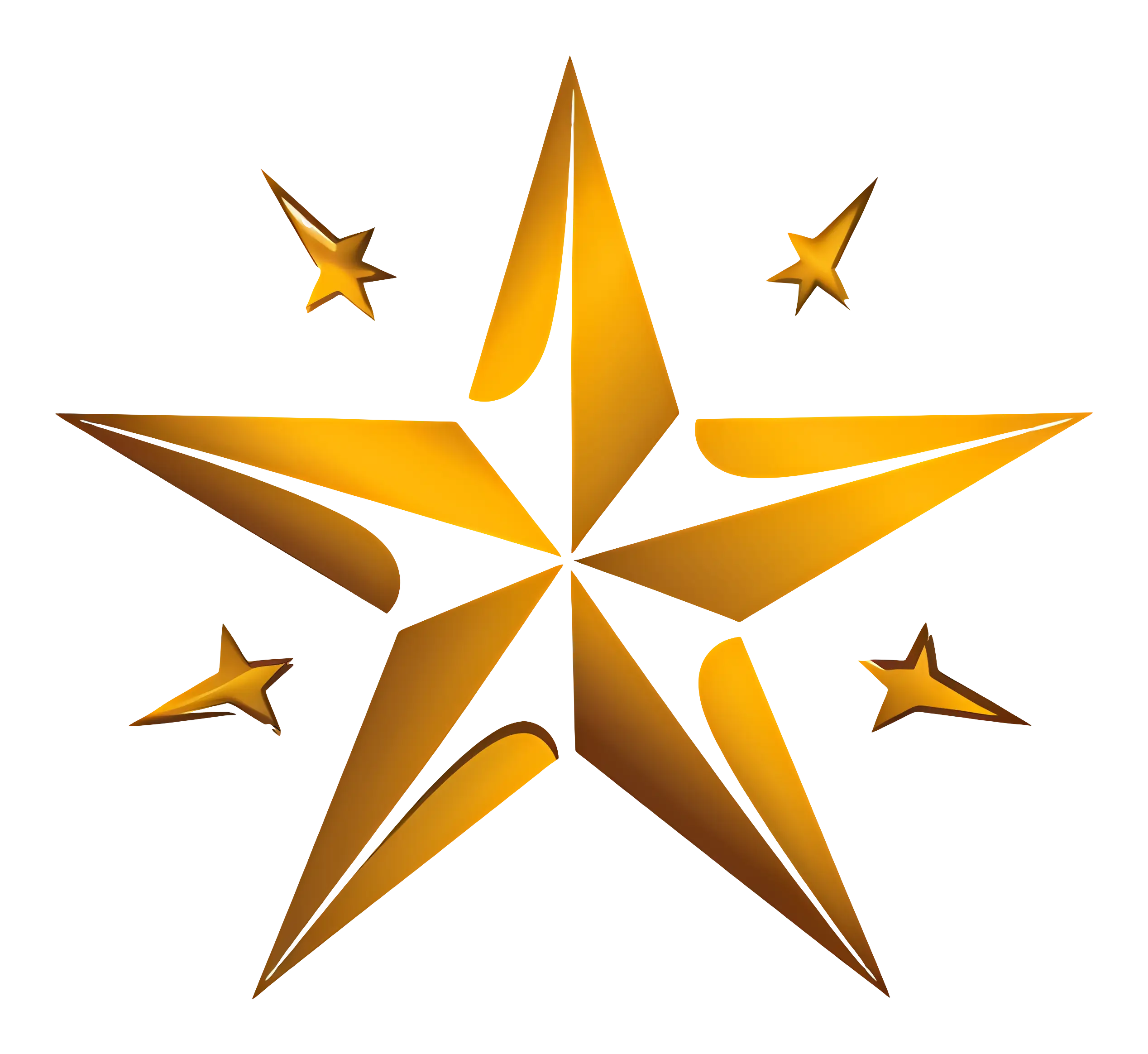 Golden Star Icon for Achievements and Awards