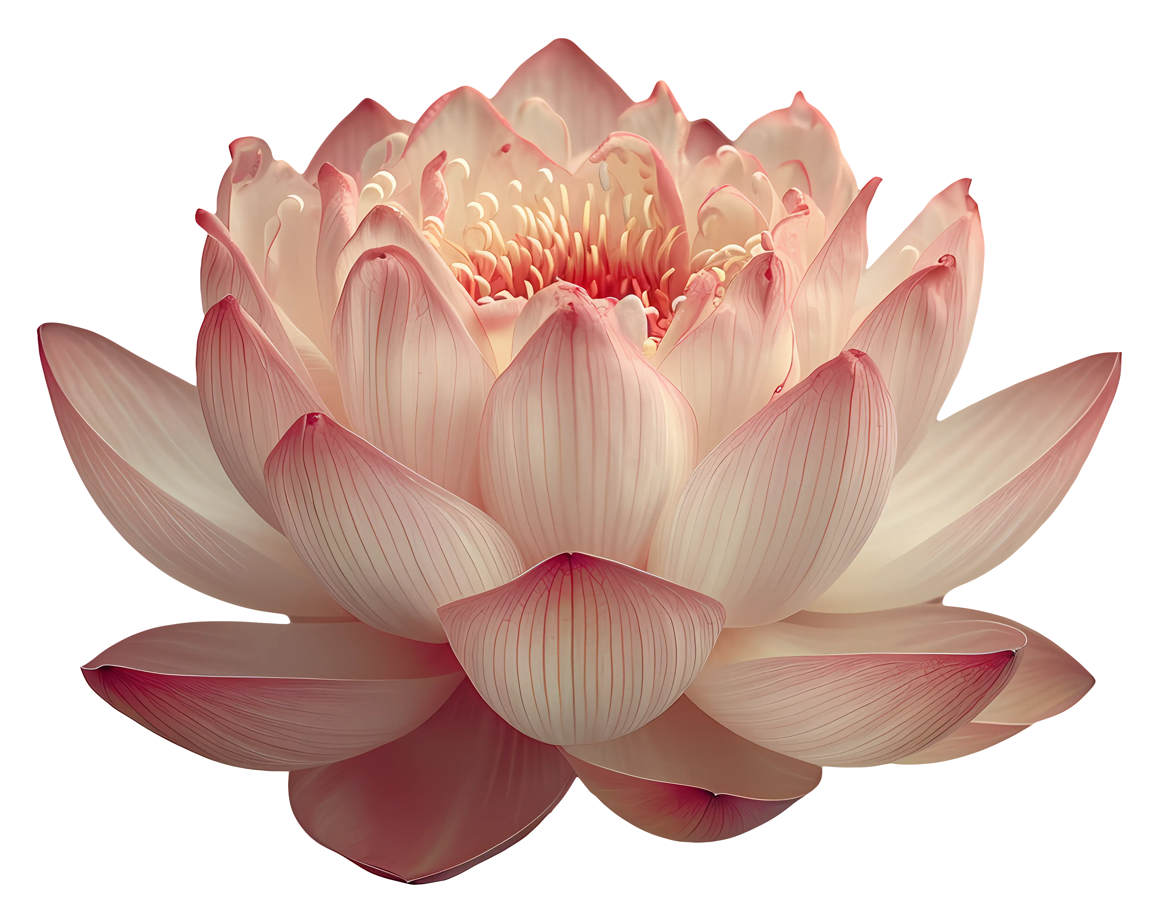Tranquil Lotus Flower Illustration