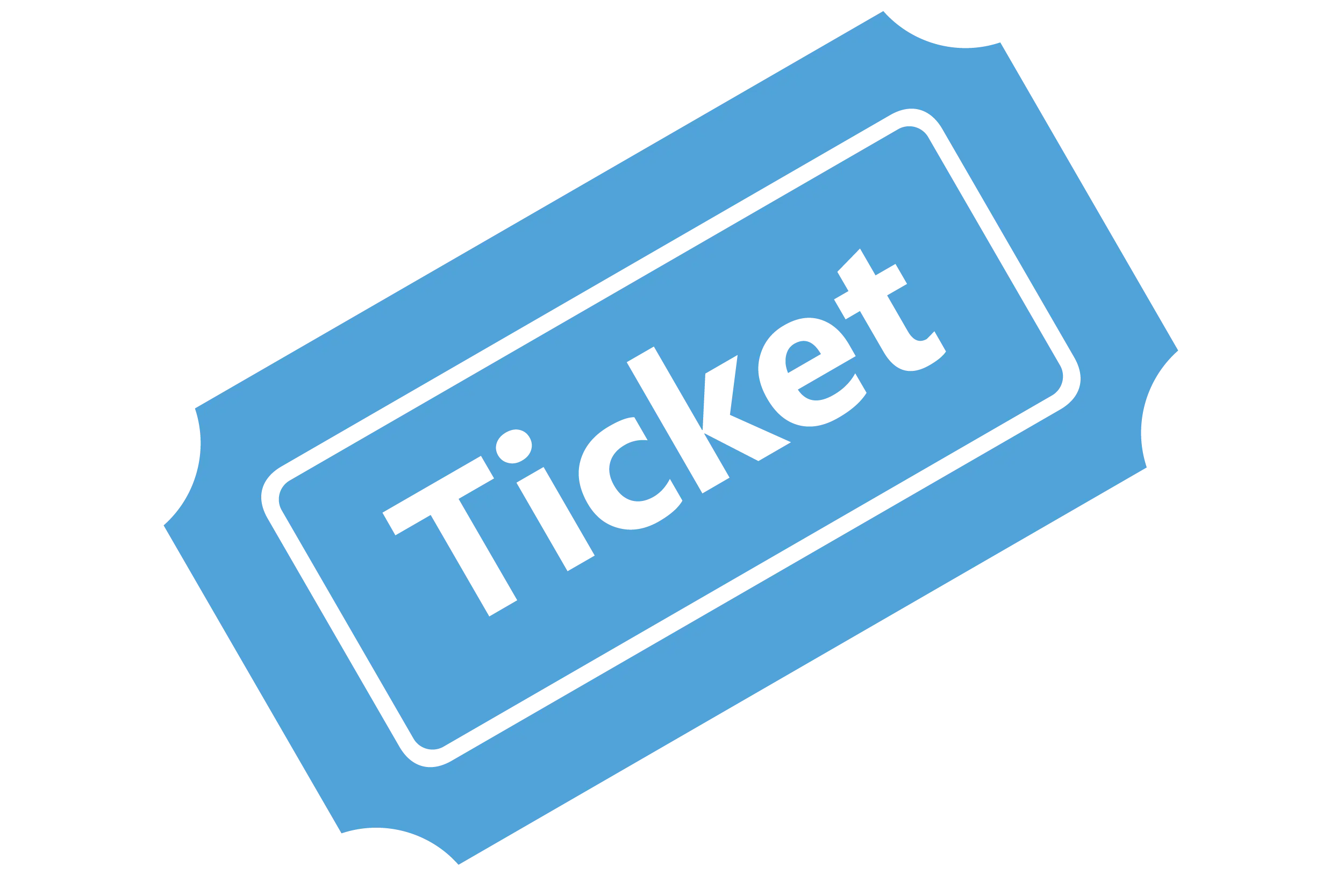 Blue Event Ticket Design