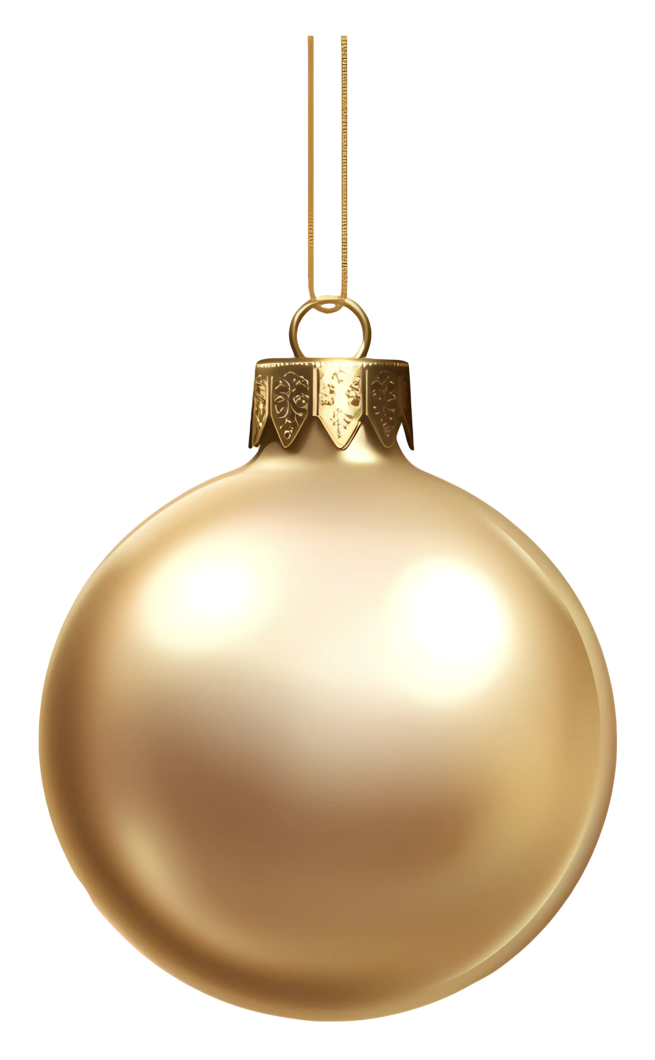 Golden Bauble for Christmas Decoration