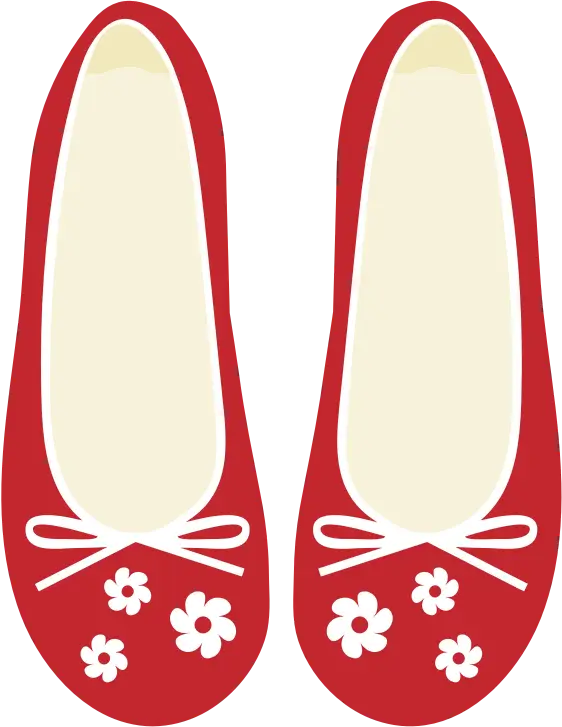 Red Floral Shoes for Casual Wear