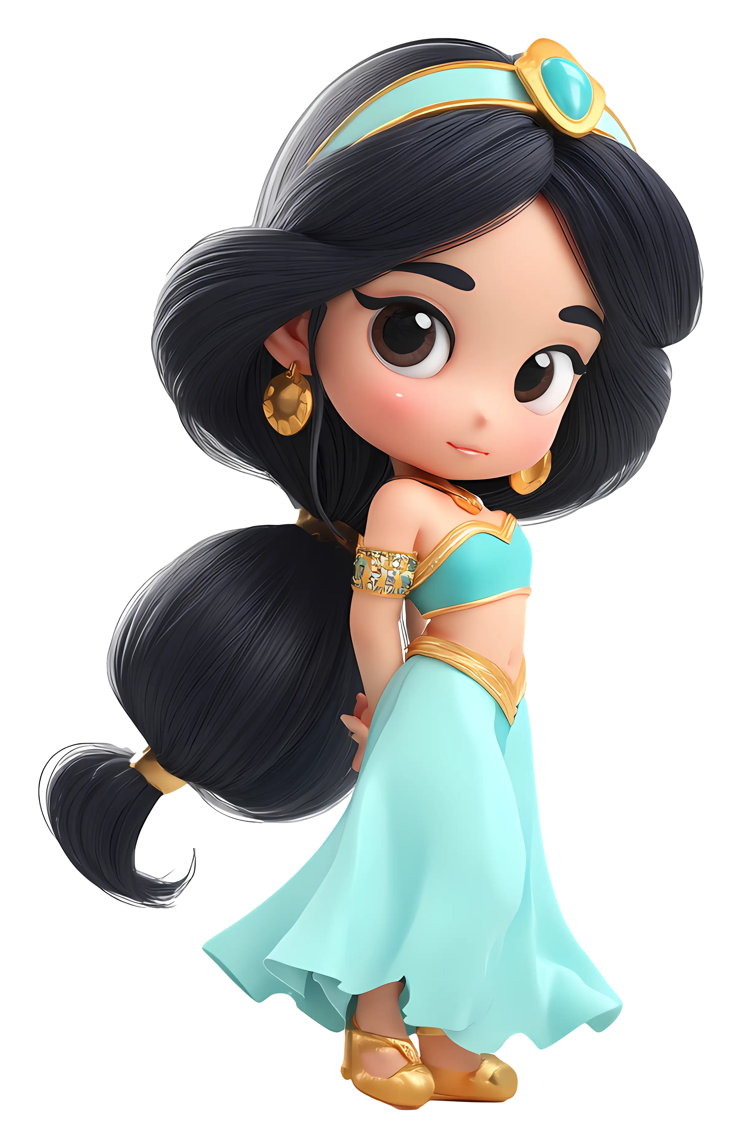 Chibi Princess in Blue Dress