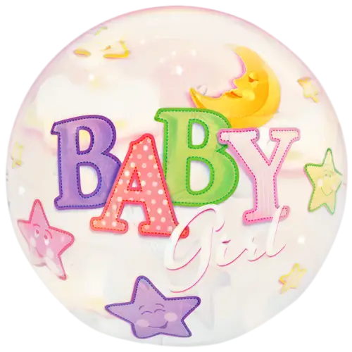 Baby Girl Themed Pastel Balloon
