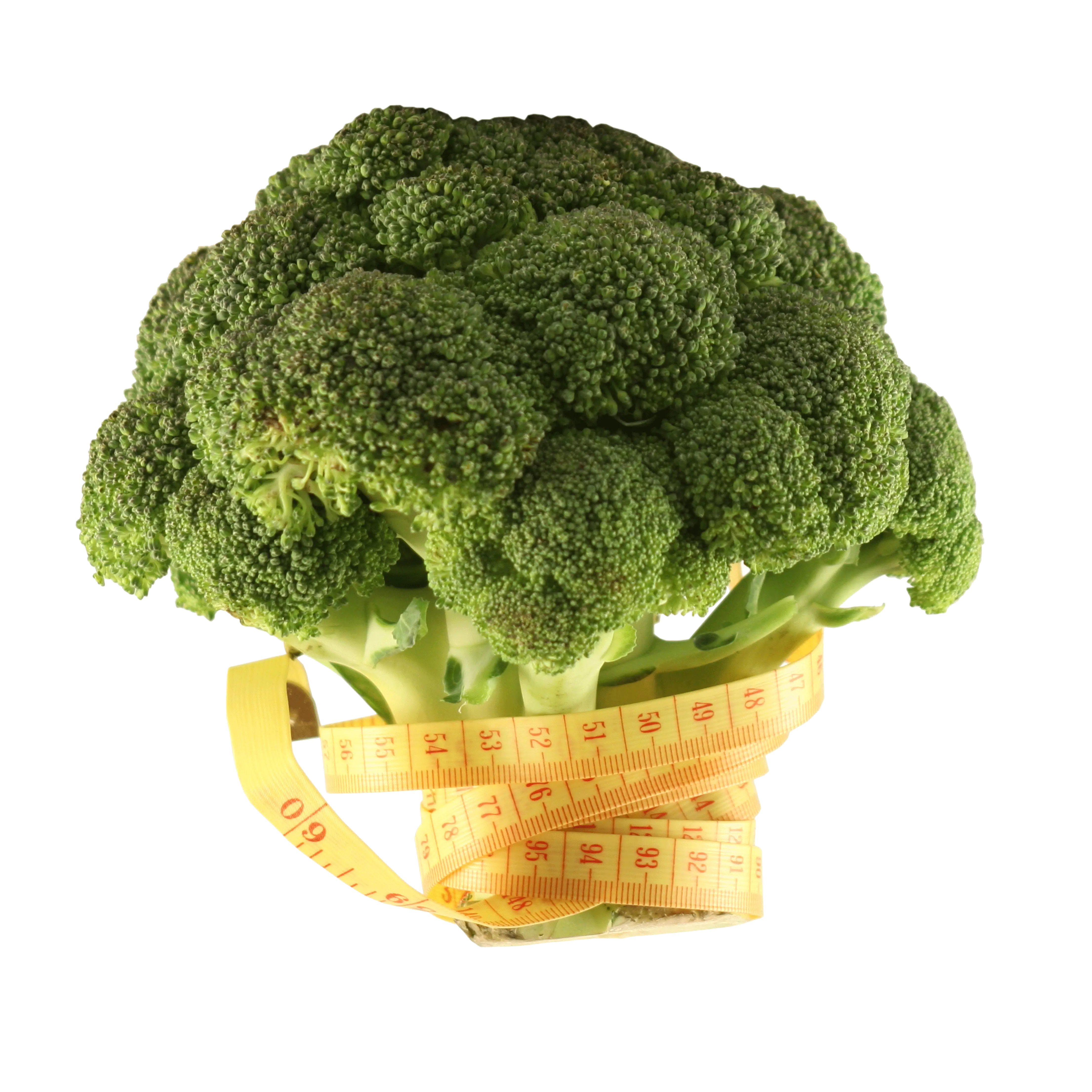 Green Broccoli with Measuring Tape