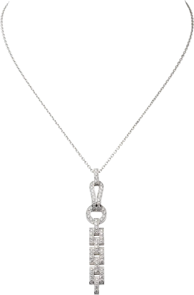 Elegant Diamond Key Necklace