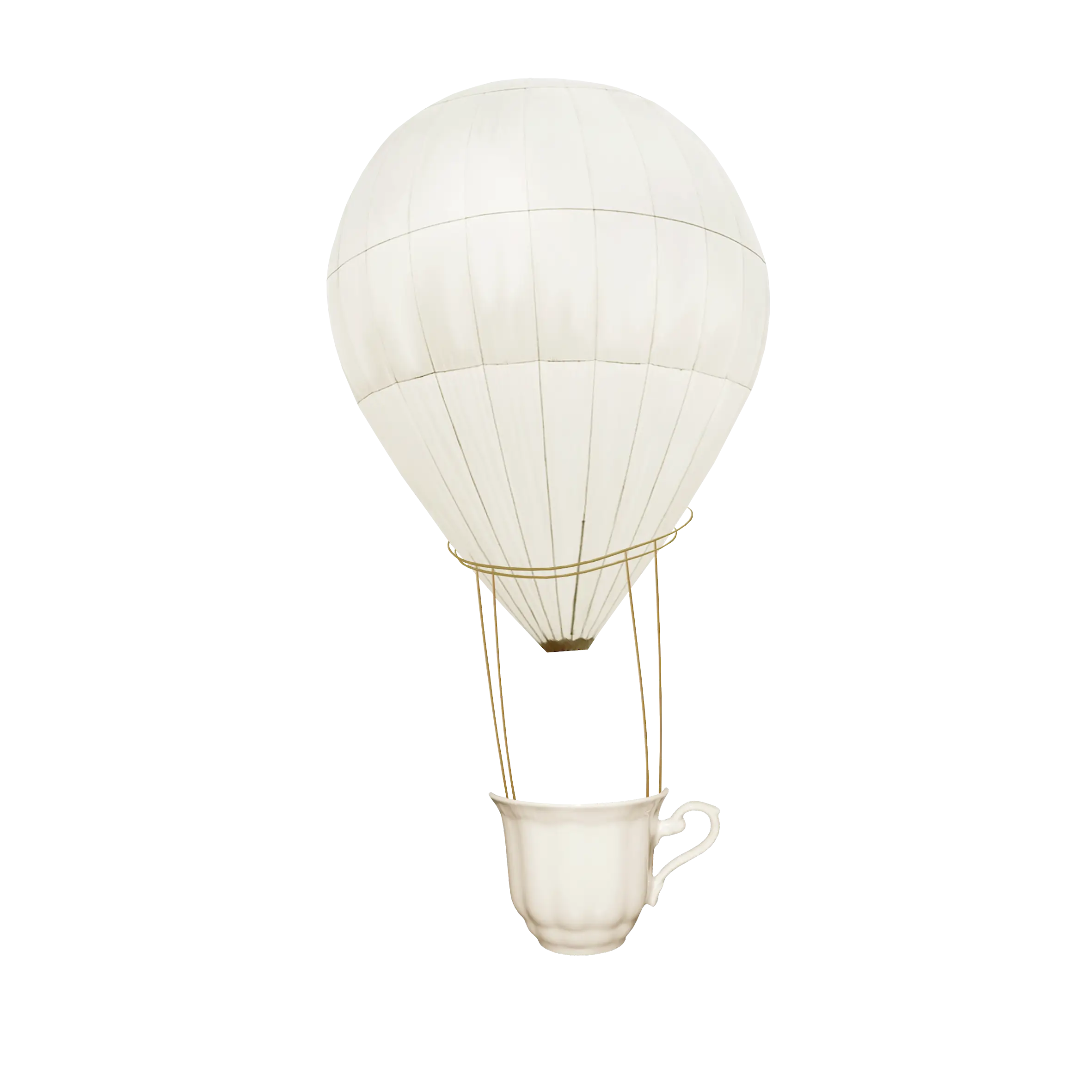 Hot Air Balloon with a Cup