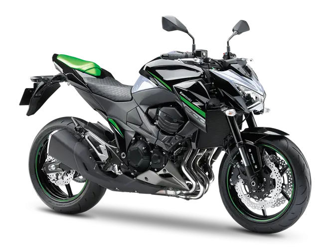Black and Green High-Performance Motorcycle