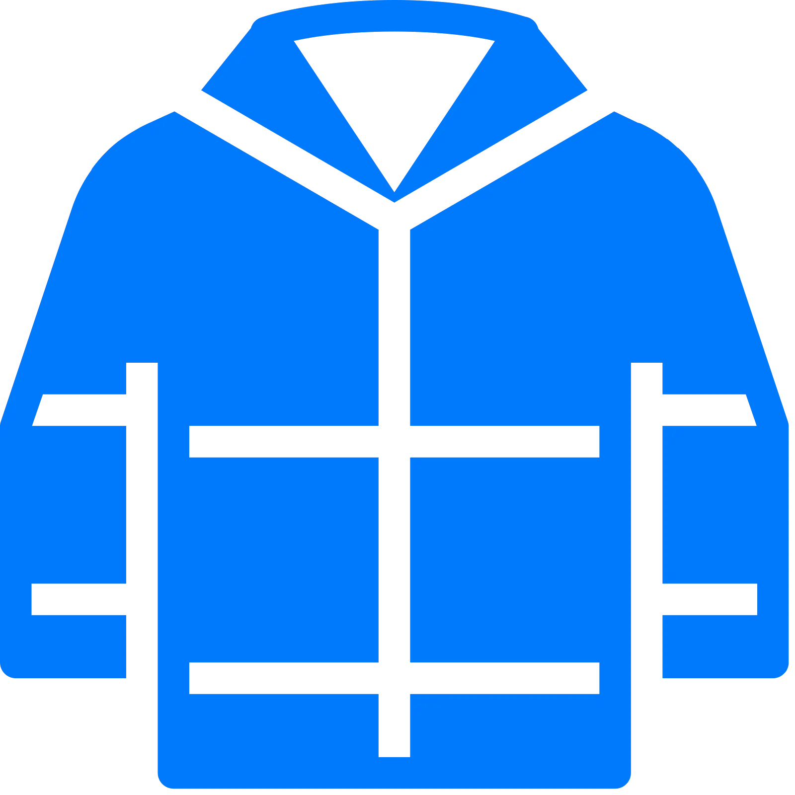 Blue Winter Jacket Icon