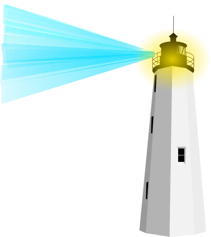 Lighthouse with Light Beam
