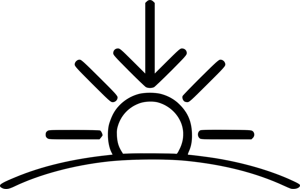 Minimalist Sunrise Symbol