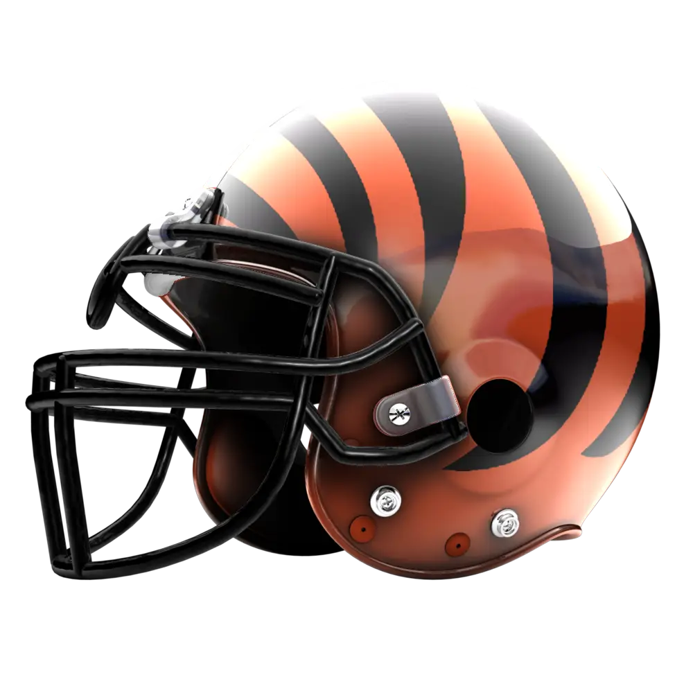 Striped Football Helmet