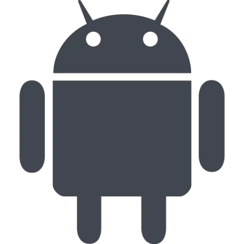 Dark Android Robot Icon Design