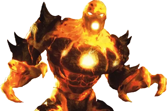 Fiery Monster Character