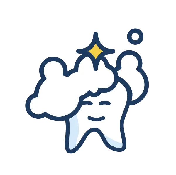 Clean Tooth with Sparkle