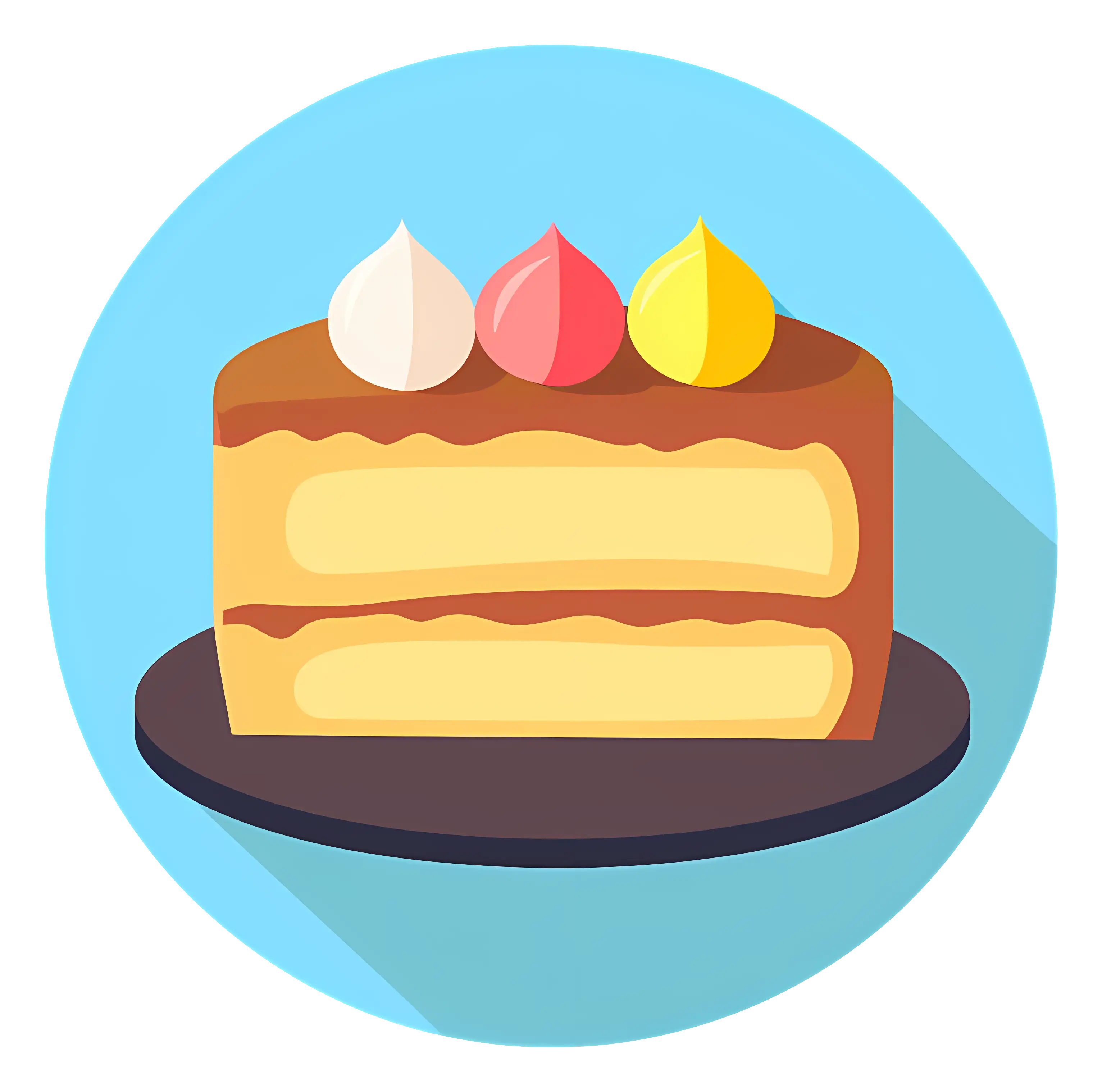 Cake Slice with Icing