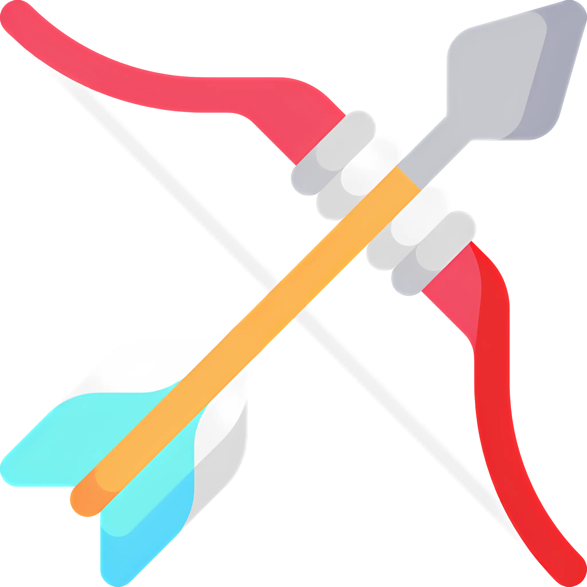 Red Bow and Arrow for Archery