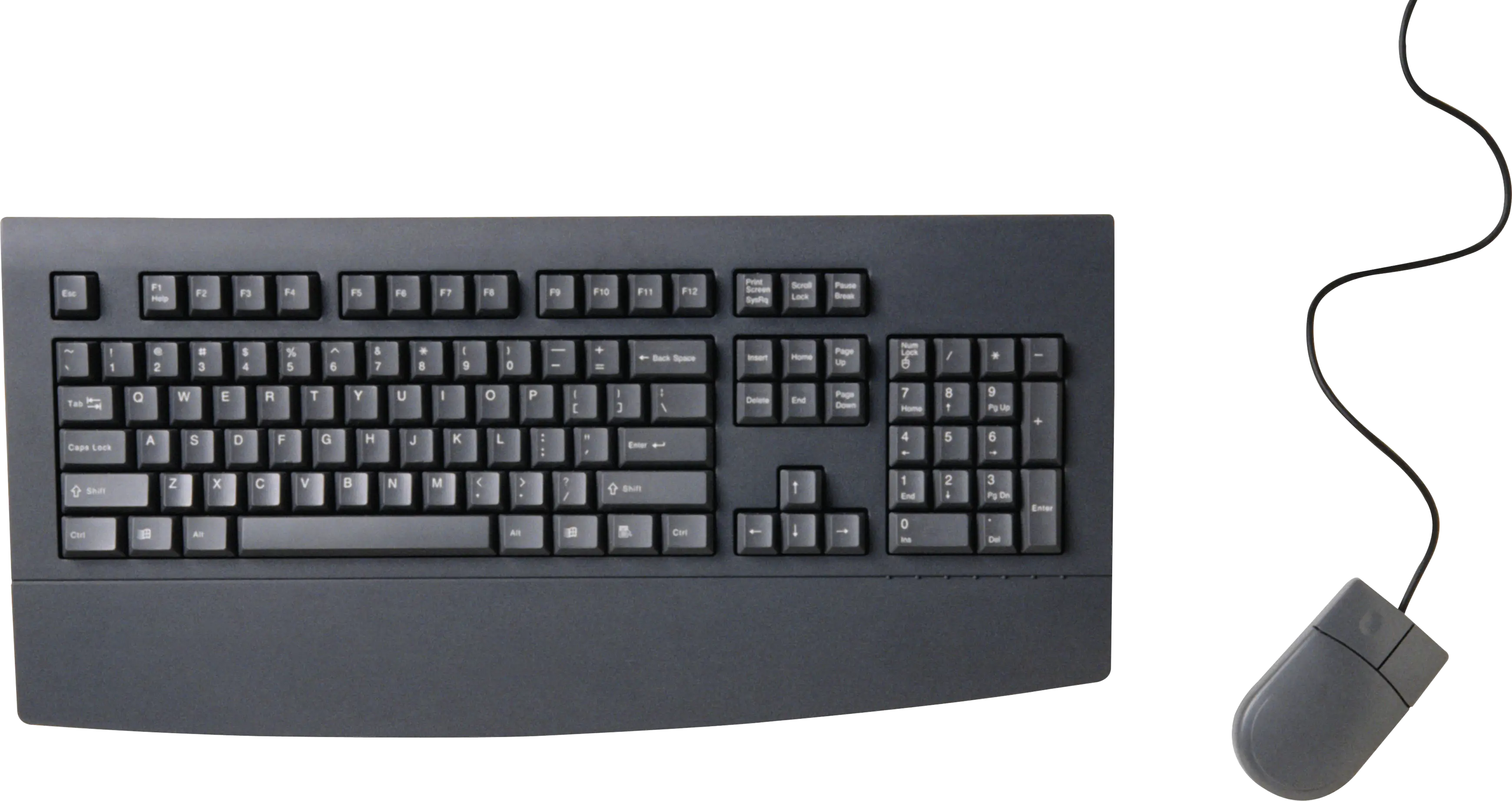 Black Keyboard and Mouse for Computer
