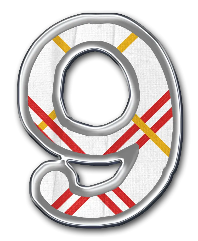 Decorative Number 9