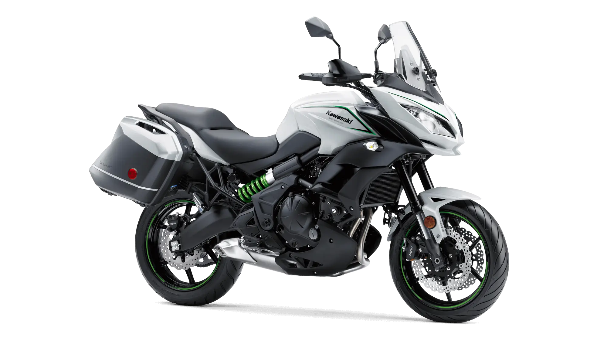 Modern Motorcycle with Saddle Bags