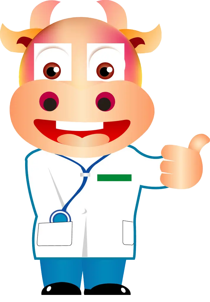 Cartoon Cow Doctor