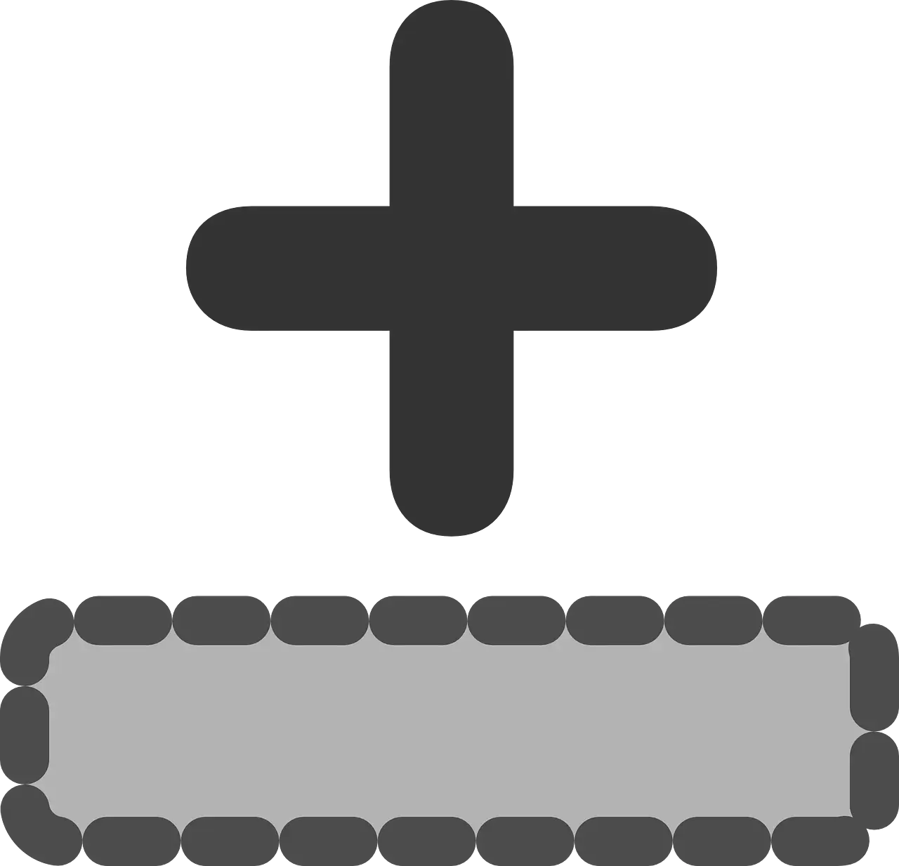 Plus-Minus Symbol with Dotted Box