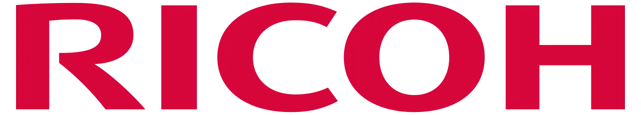 Ricoh Logo in Red and White