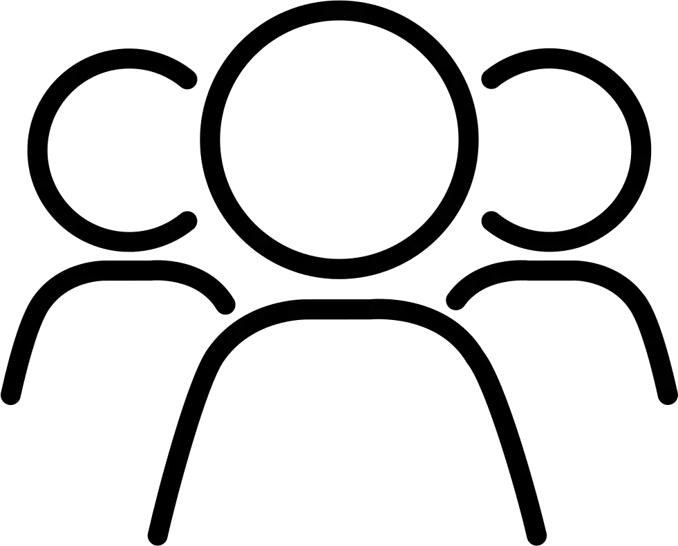 Group Icon Illustration in Minimal Style