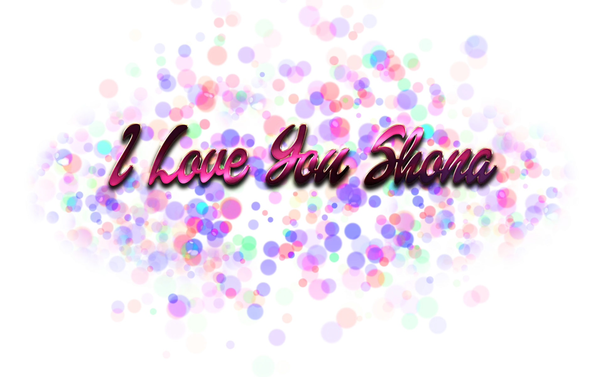 I Love You Graphic Design with Dot Pattern